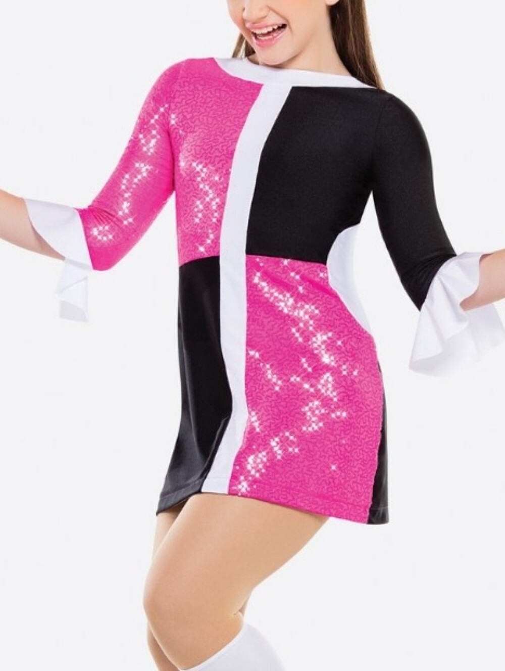 Revolution Dance Costume A BEAT GOES ON STYLE# RC20918 Hot Pink/Black XXLC